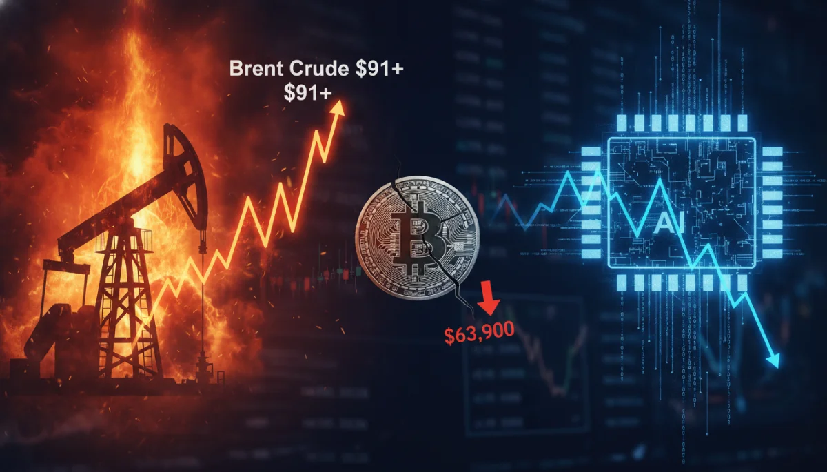Bitcoin sous 64 000 $ : pétrole, IA et Fed déciment l’appétit pour le risque